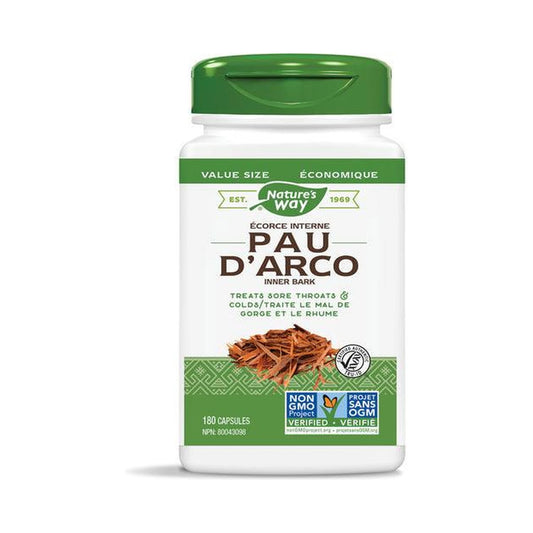 Nature's Way Pau D'Arco Inner Bark 180 veg Capsules