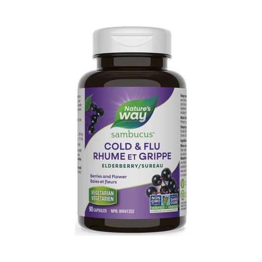 Nature's Way Sambucus Elderberry Cold & Flu Care 90 Capsules