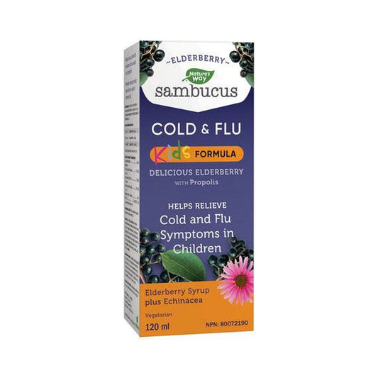 Nature's Way Sambucus Elderberry Kids Cold & Flu Syrup 120mL
