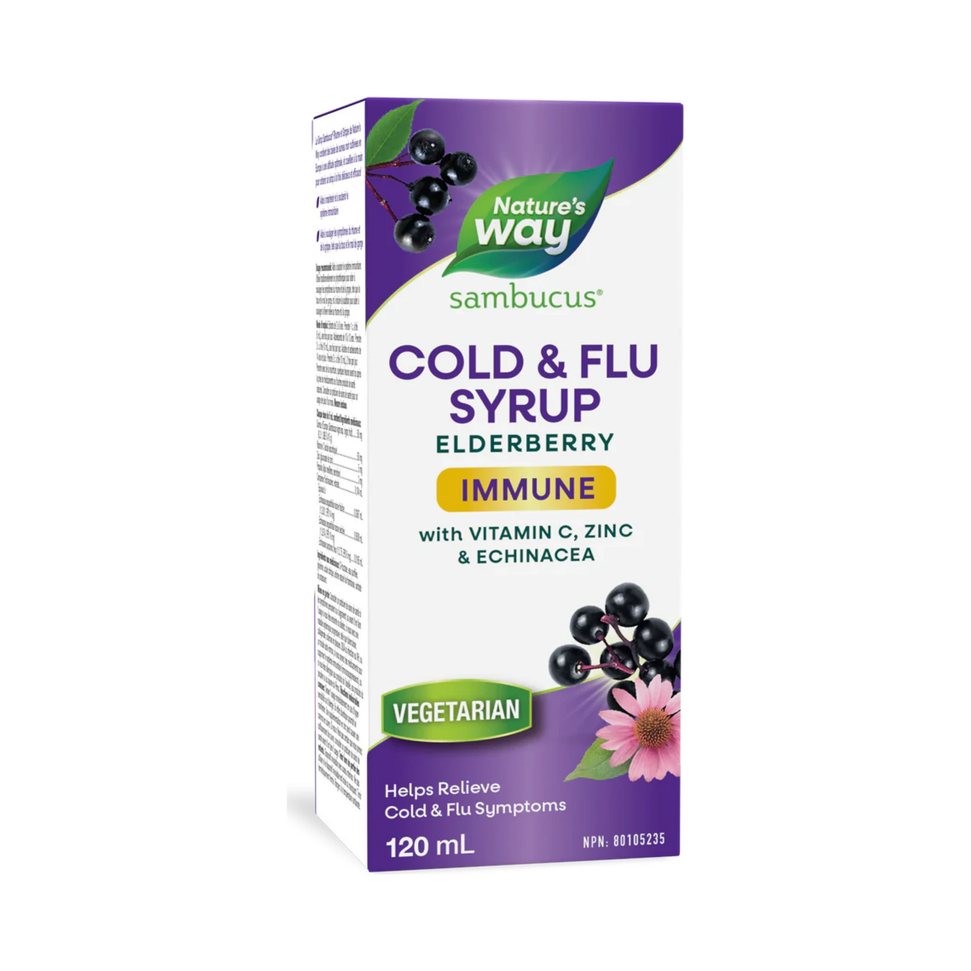 Nature's Way Sambucus Immune Cold & Flu Syrup 120mL