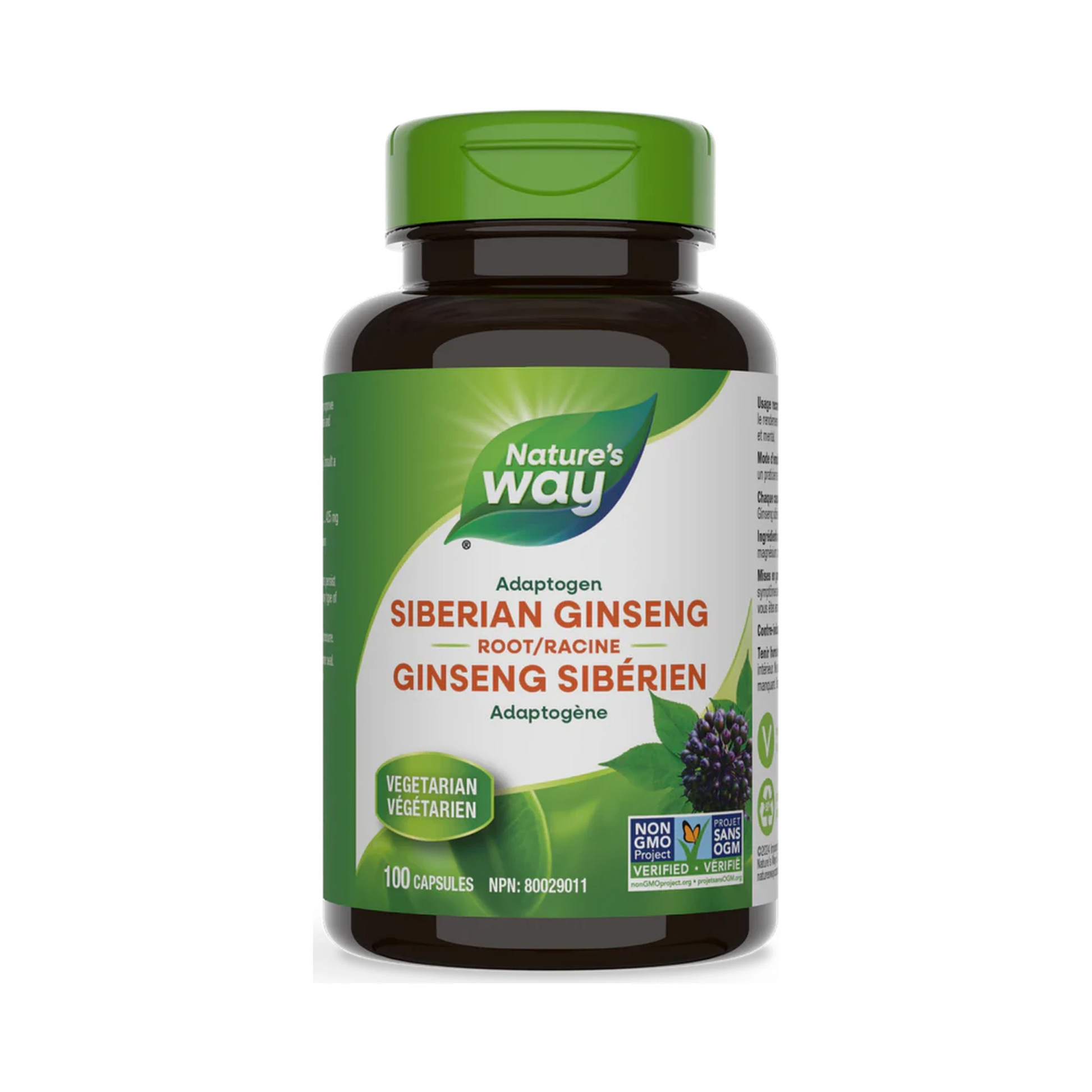 Nature's Way Siberian Ginseng Root 100 Veg Capsules