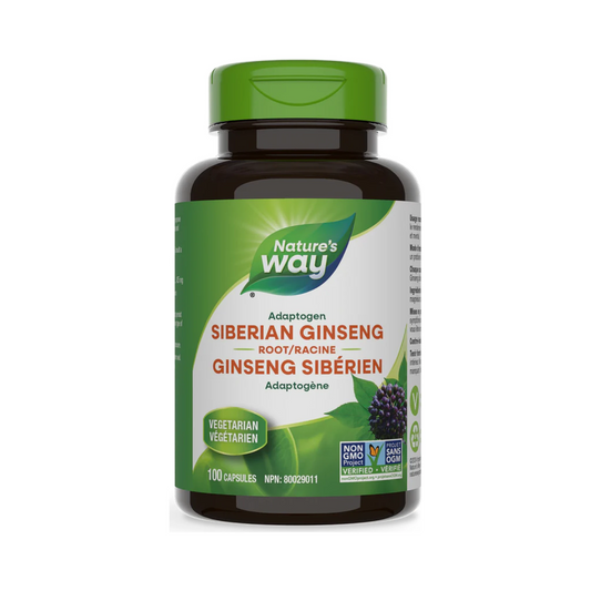 Nature's Way Siberian Ginseng Root 100 Veg Capsules