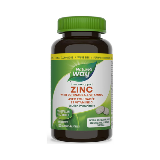 Nature's Way Zinc with Echinacea & Vitamin C 120 Lozenges