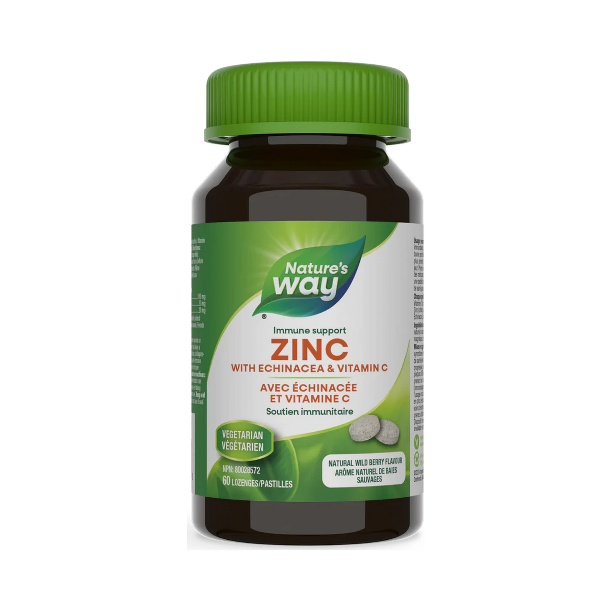 Nature's Way Zinc with Echinacea & Vitamin C 60 Lozenges