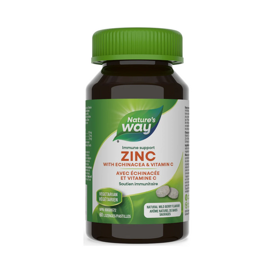 Nature's Way Zinc with Echinacea & Vitamin C 60 Lozenges