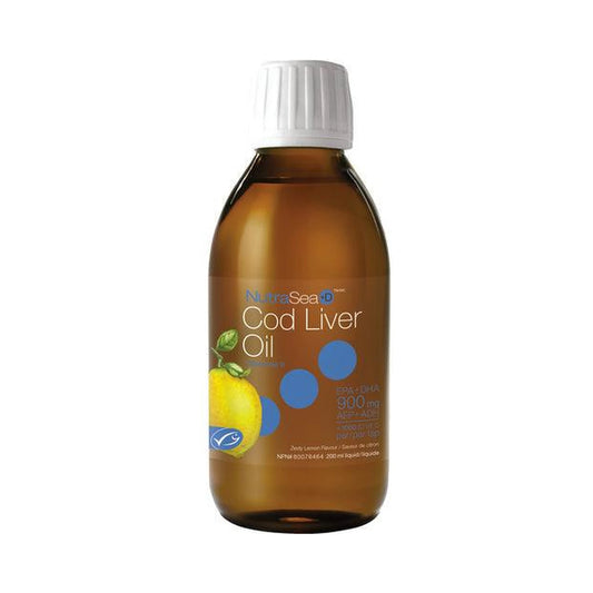 NutraSea Cod Liver Oil Lemon 200mL