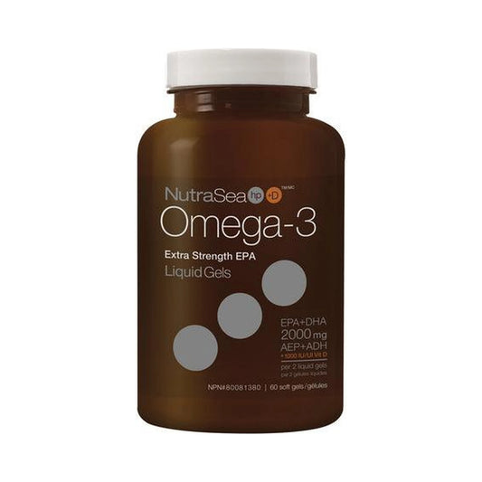 NutraSea HP+D Omega-3 Fresh Mint 60 Softgels