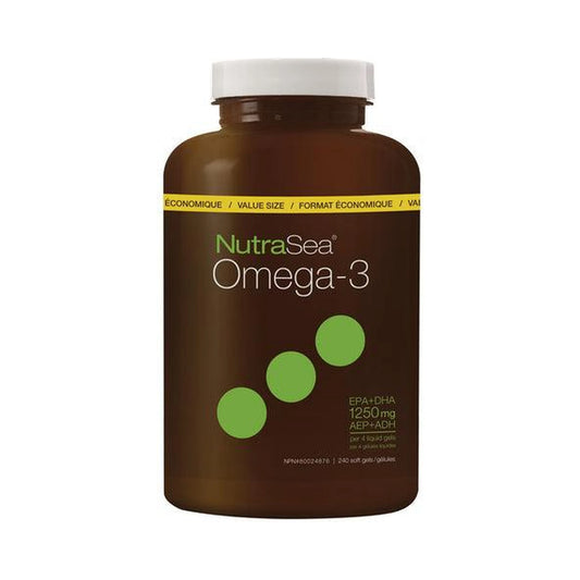 NutraSea Omega-3 Lemon 240 Softgels