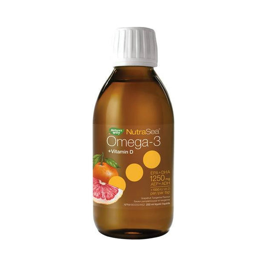 NutraSea+D Omega-3 Grapefruit Tangerine 200mL