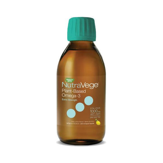 NutraVege Omega-3 Plant Based Extra Strength Lemon 200mL