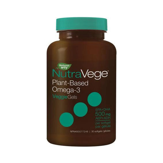 NutraVege Omega-3 Plant Based Fresh Mint 30 Softgels
