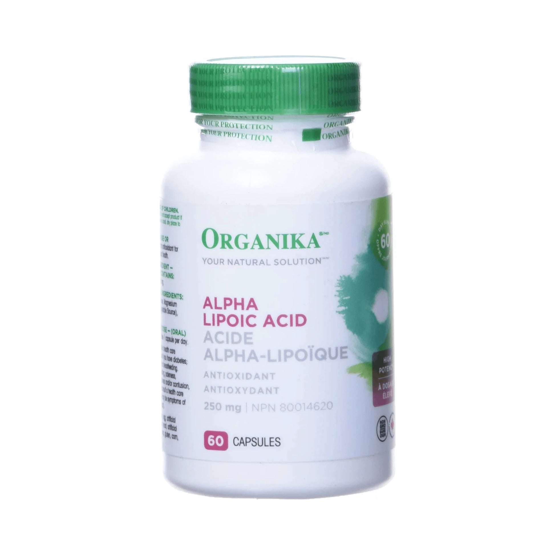 Organika Alpha Lipoic Acid High Potency 250mg 120 Capsules