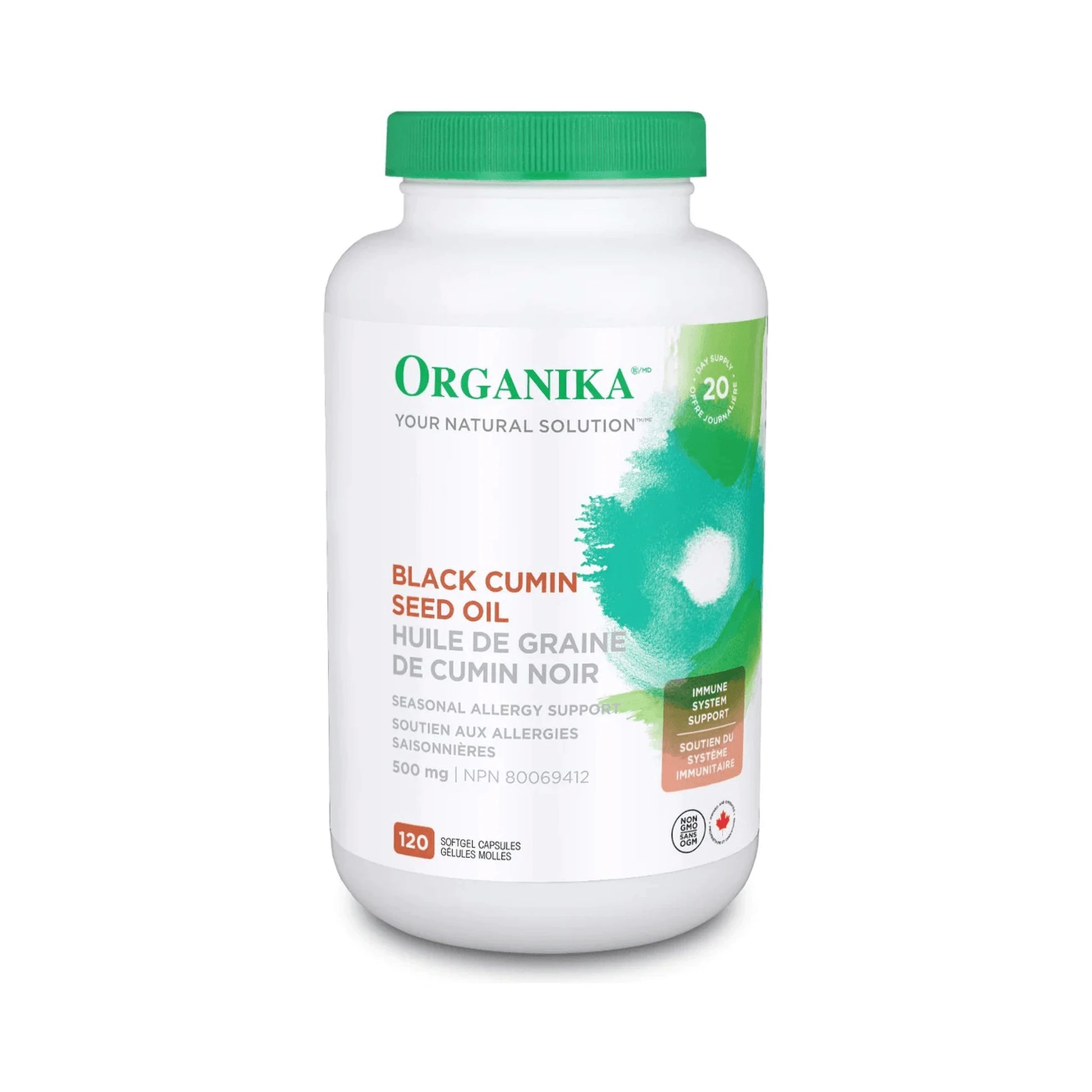 Organika Black Cumin Seed Oil 500mg 120 Softgels