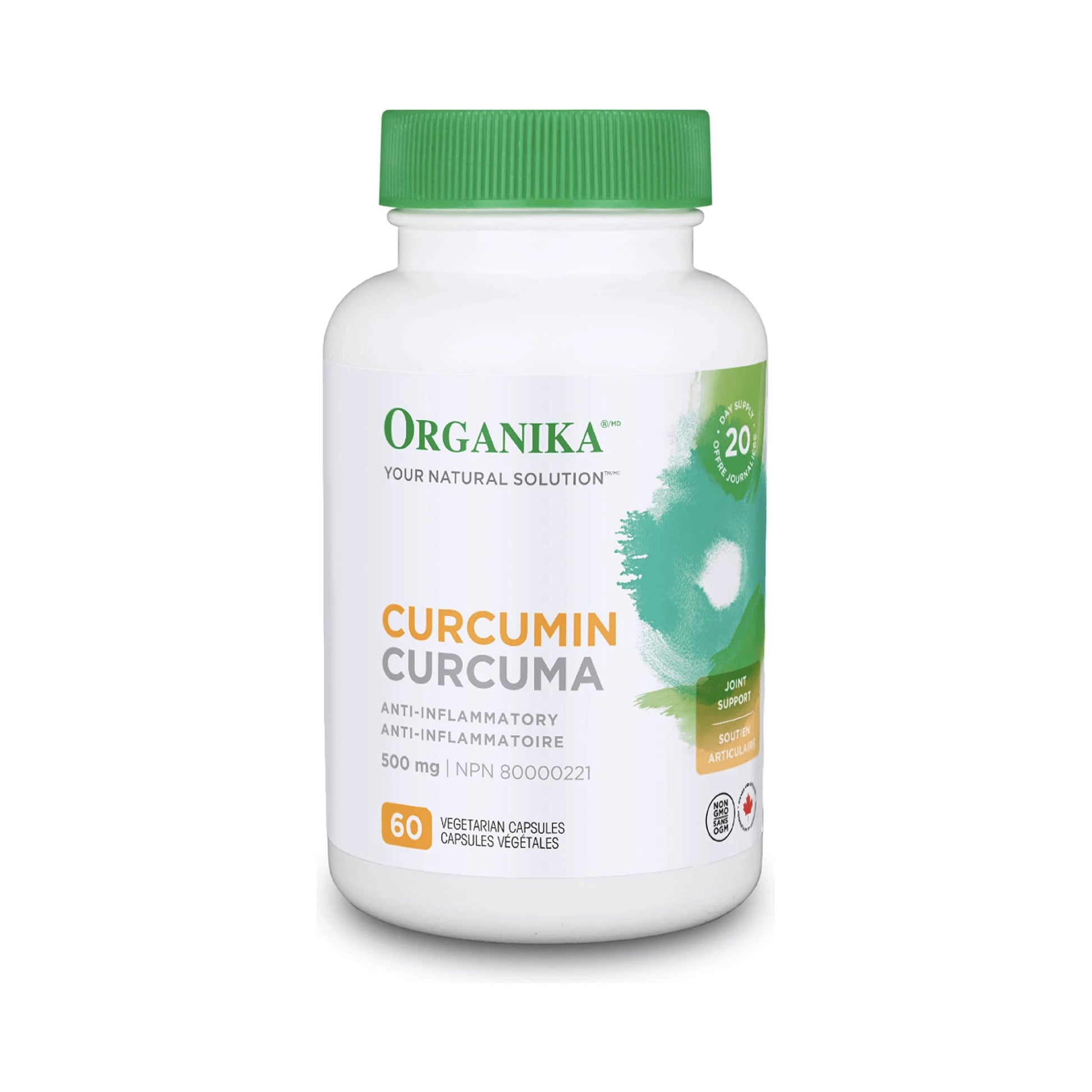 Organika Curcumin 500mg 60 Veg Capsules
