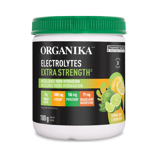 Organika Electrolytes Extra Strength Lemon Lime 180g