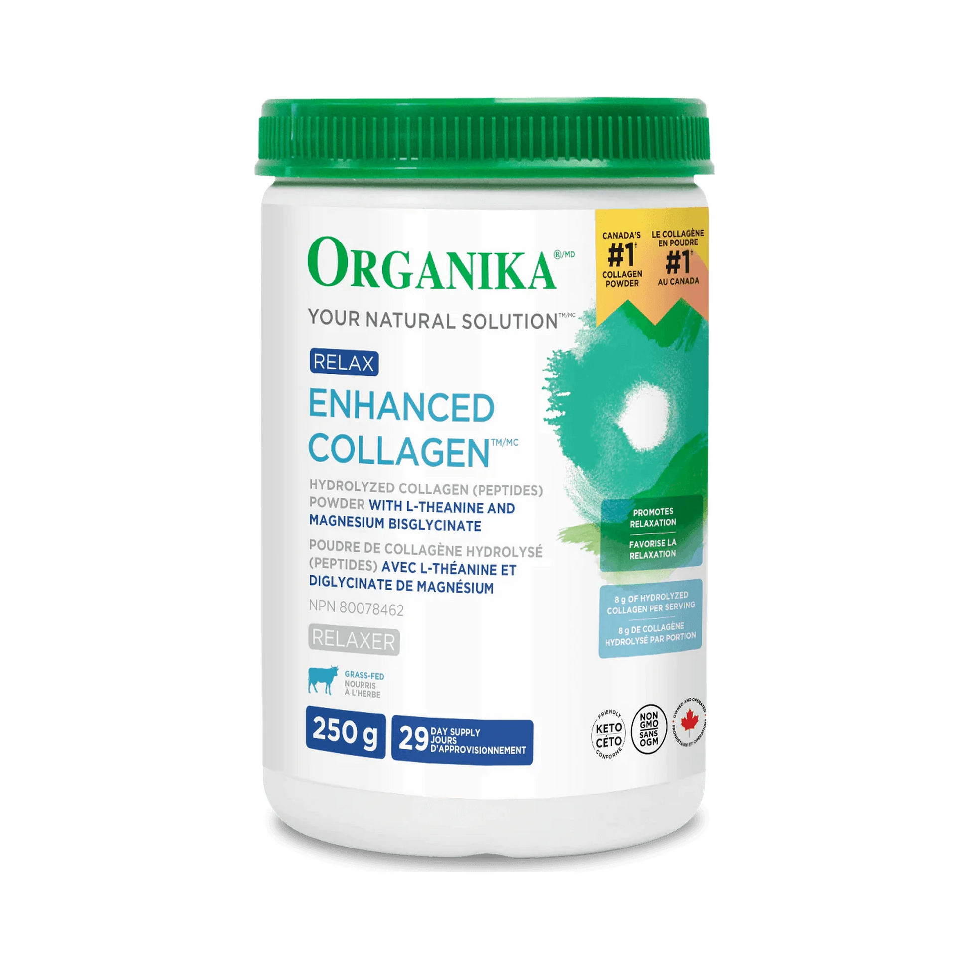 Organika Enhanced Collagen Relax with Magnesium 250g