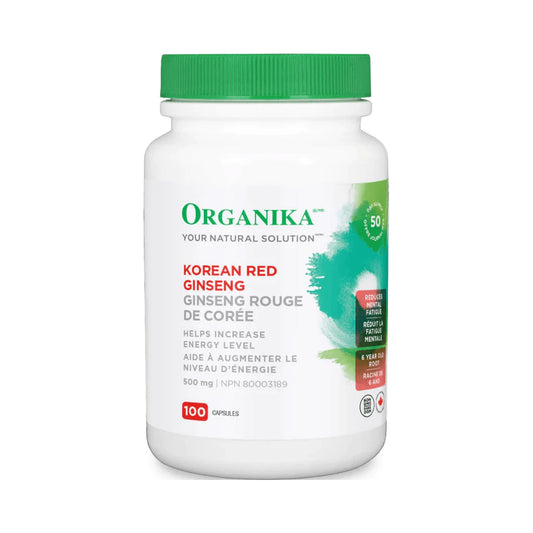 Organika Korean Red Ginseng 500mg 100 Capsules