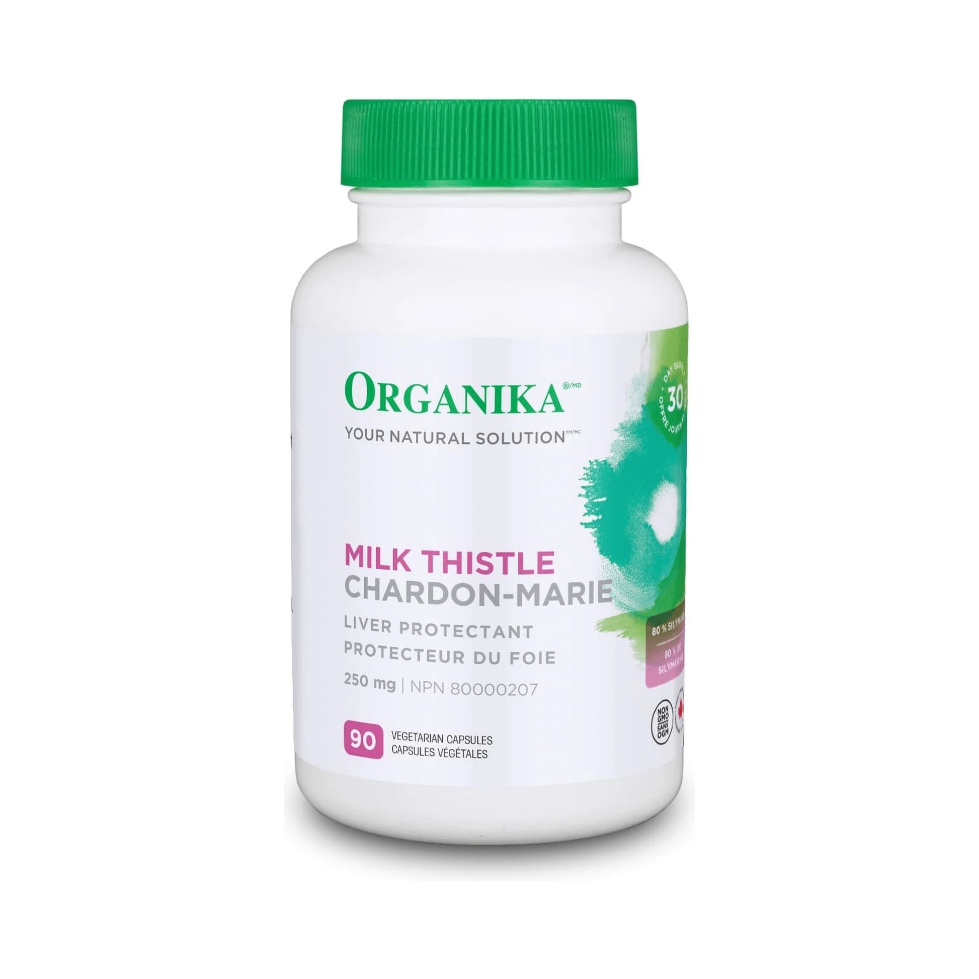 Organika Milk Thistle 250mg 90 Veg Capsules