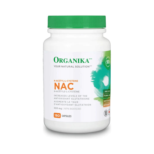 Organika NAC (N-Acetyl-L-Cysteine) 500mg 180 Capsules