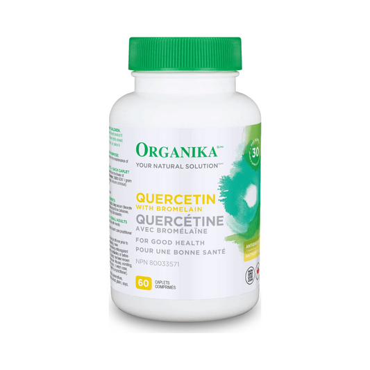 Organika Quercetin With Bromelain 500mg 60 Caplets