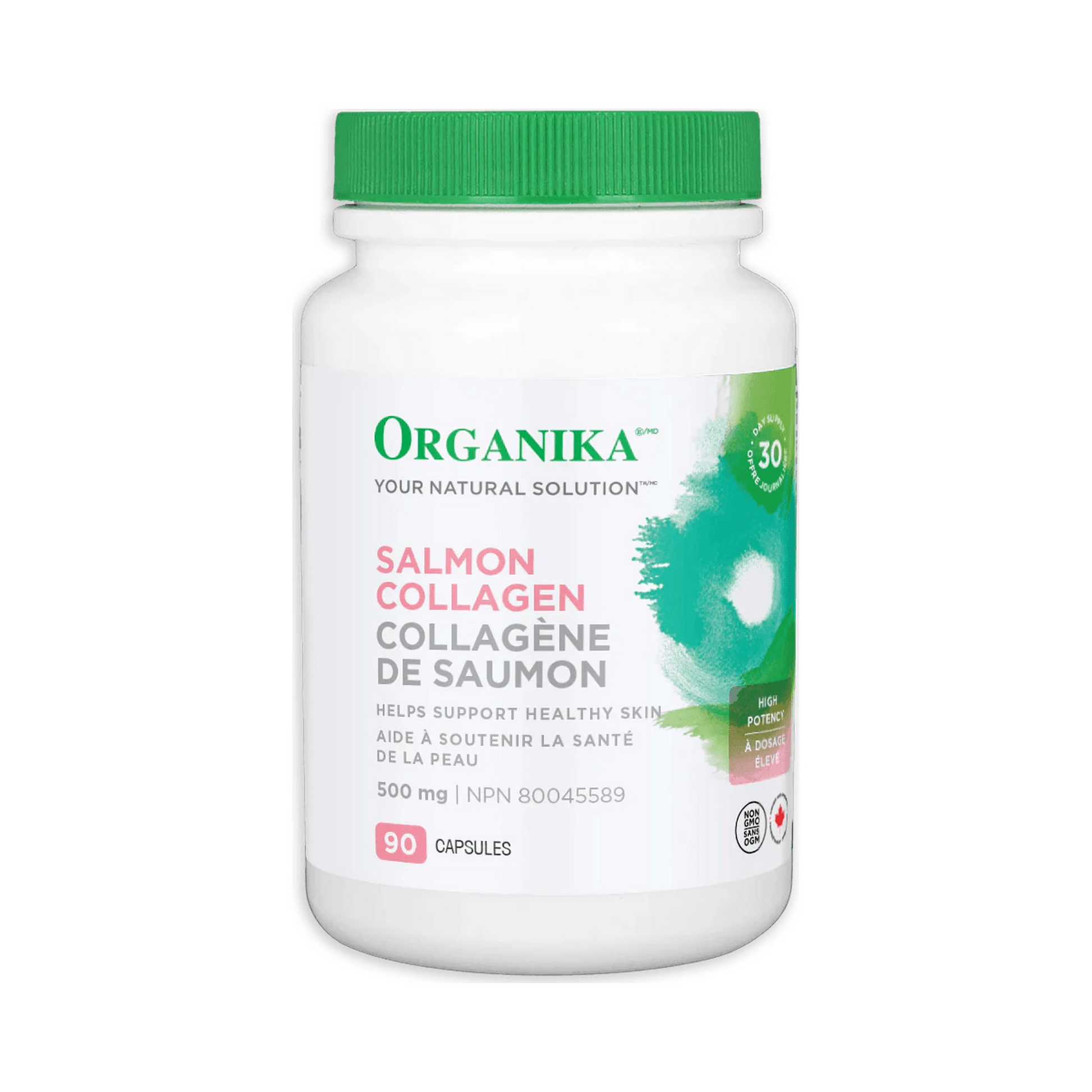 Organika Salmon Collagen 500mg 90 Capsules