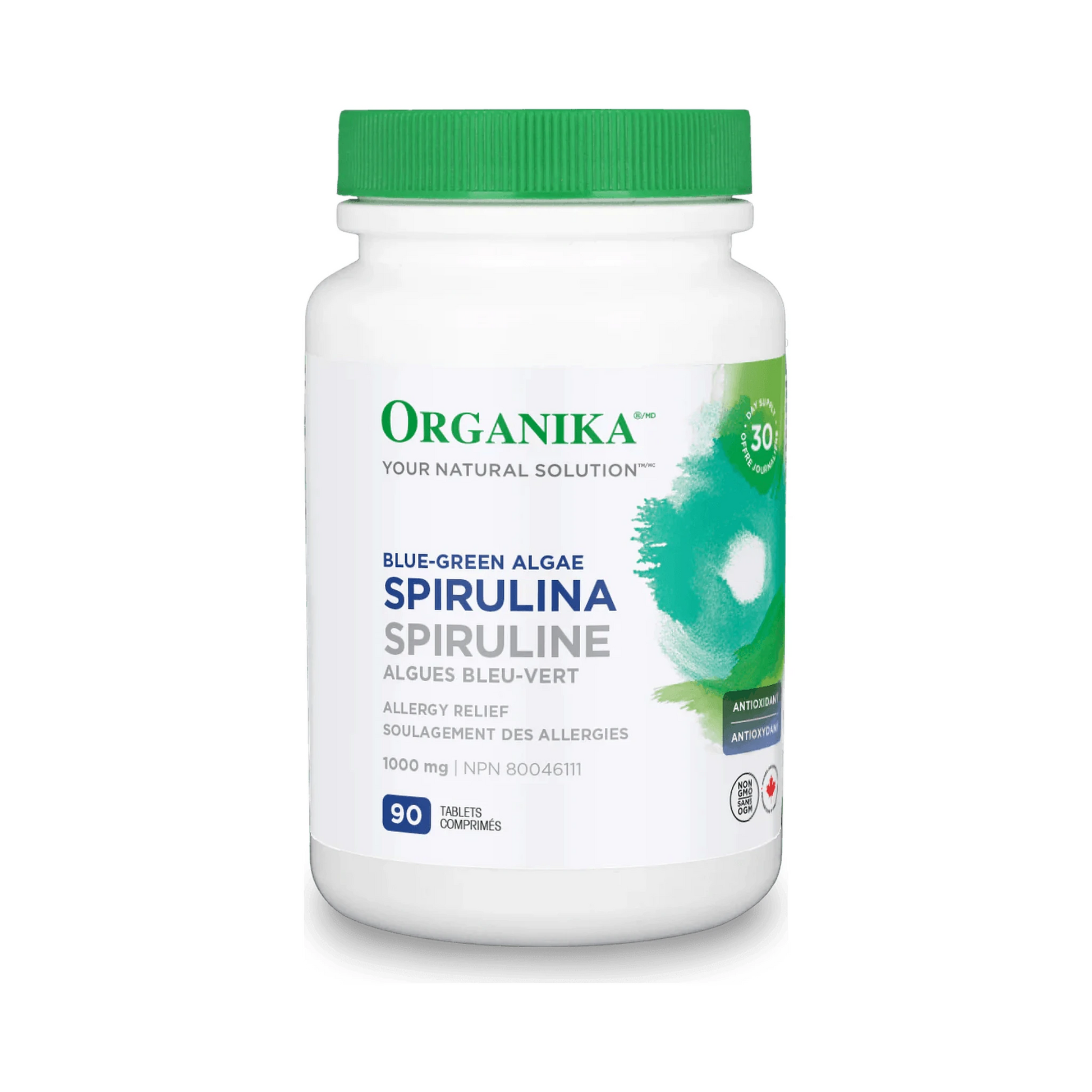 Organika Spirulina 1000mg 90 Tablets