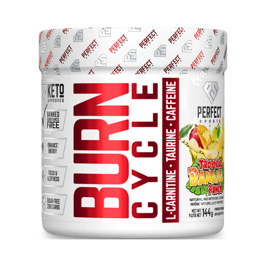 Perfect Sports BURN CYCLE: Thermogenic Tropical Banana Punch  144g