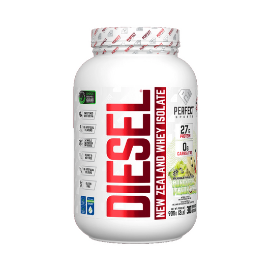 Perfect Sports DIESEL New Zealand Whey Isolate Bubble Milk Tea Honeydew Melon 2lb