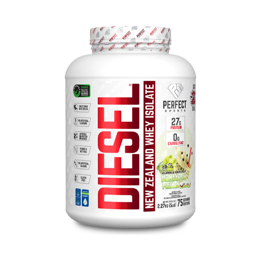 Perfect Sports DIESEL New Zealand Whey Isolate Bubble Milk Tea Honeydew Melon 5lb