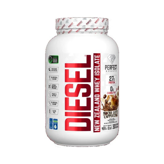 Perfect Sports DIESEL New Zealand Whey Isolate Mocha Latte Cappuccino 2lb