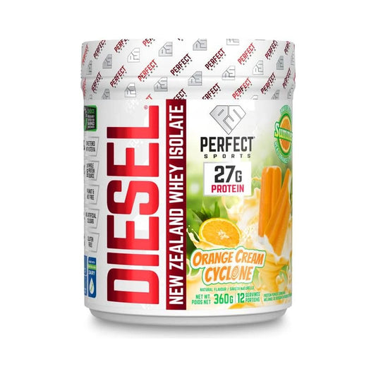 Perfect Sports DIESEL New Zealand Whey Isolate Orange Cream Cyclone 360g