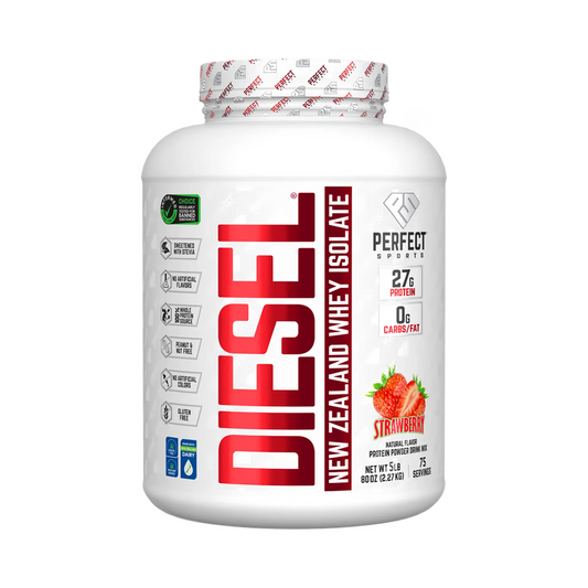 Perfect Sports DIESEL New Zealand Whey Isolate Strawberry 5lb