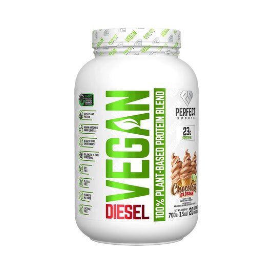 Perfect Sports DIESEL Vegan Plant Based Protein Chocolate Ice Dream 700g