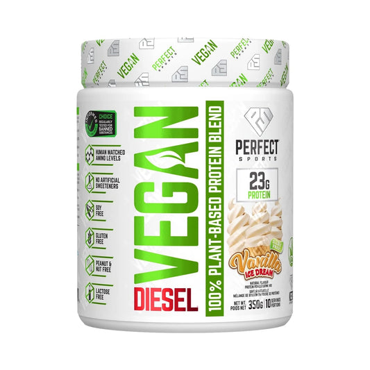 Perfect Sports DIESEL Vegan Plant Based Protein Vanilla Ice Dream 350g