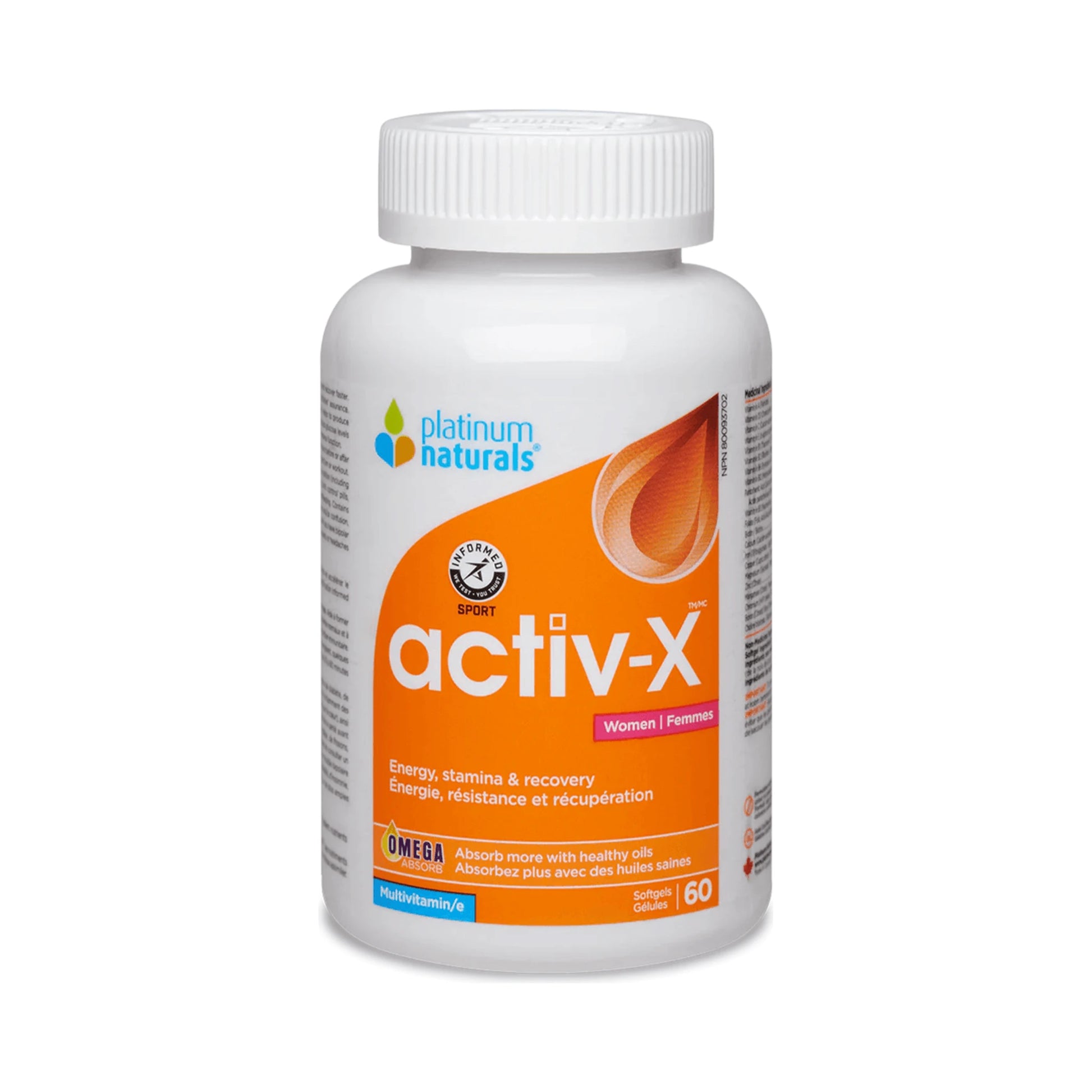 Platinum Naturals Activ-X For Women 60 Softgels