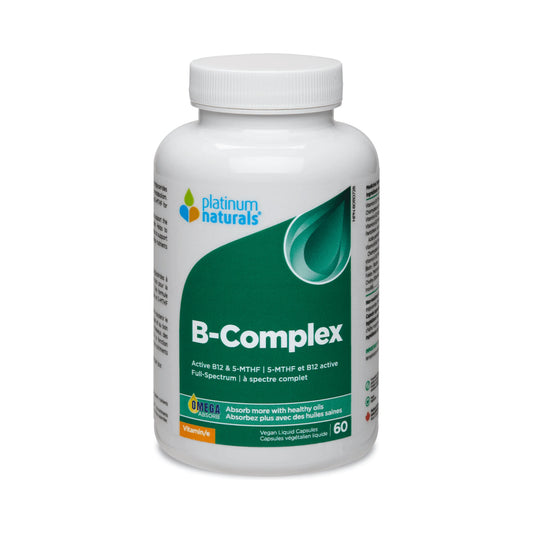 Platinum Naturals B-Complex 120 Vegan Liquid Capsules