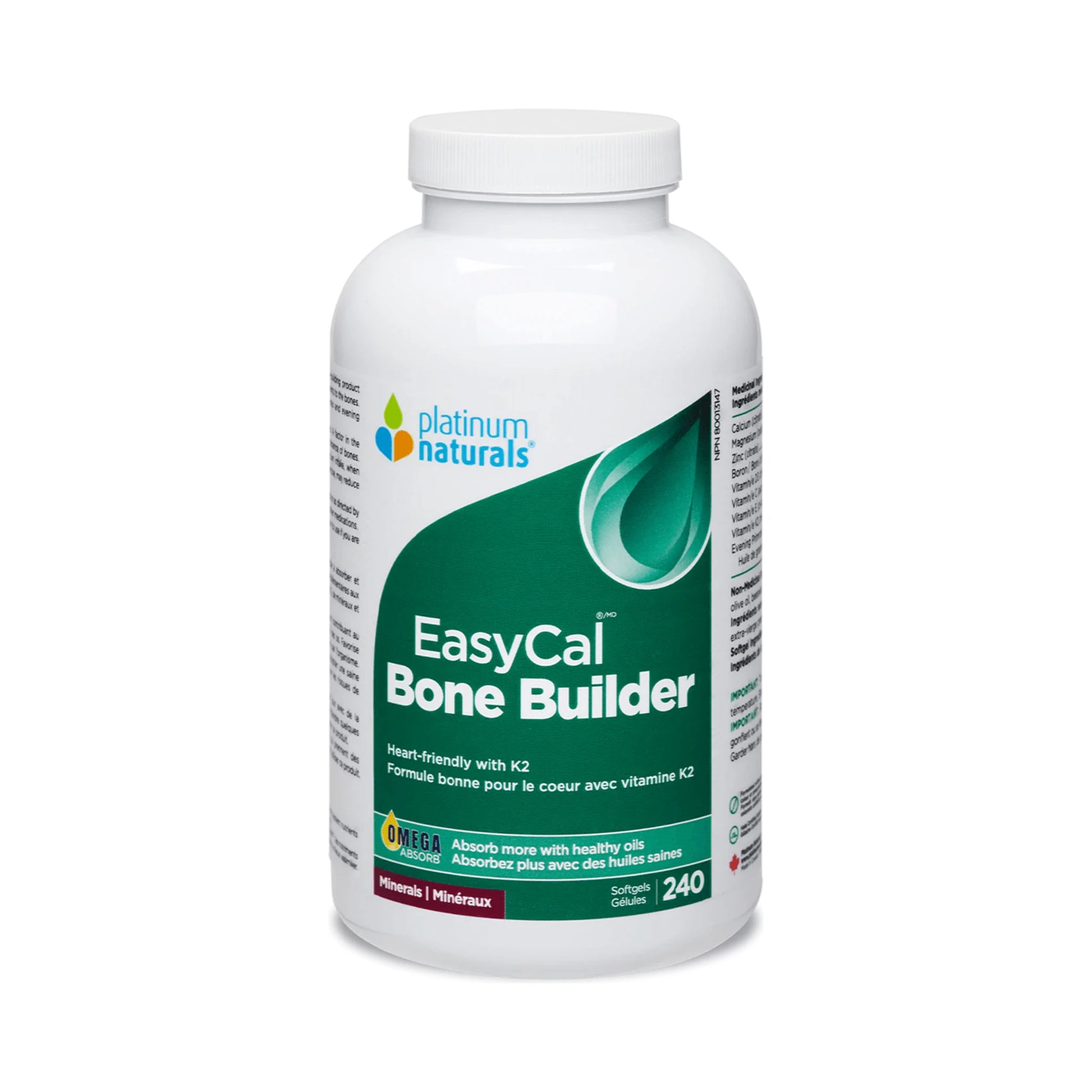 Platinum Naturals Easycal Bone Builder 240 Softgels