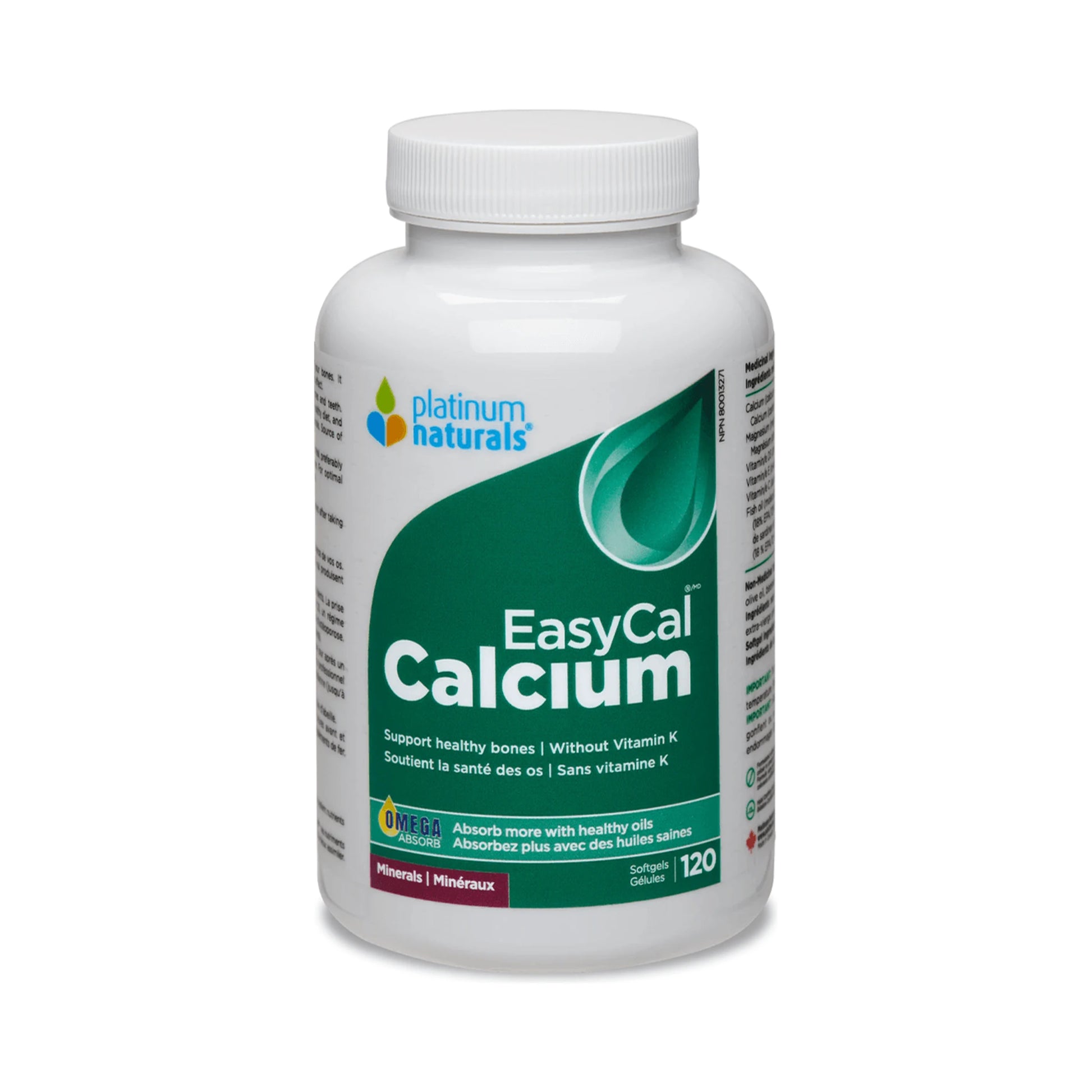 Platinum Naturals Easycal Calcium 120 Softgels