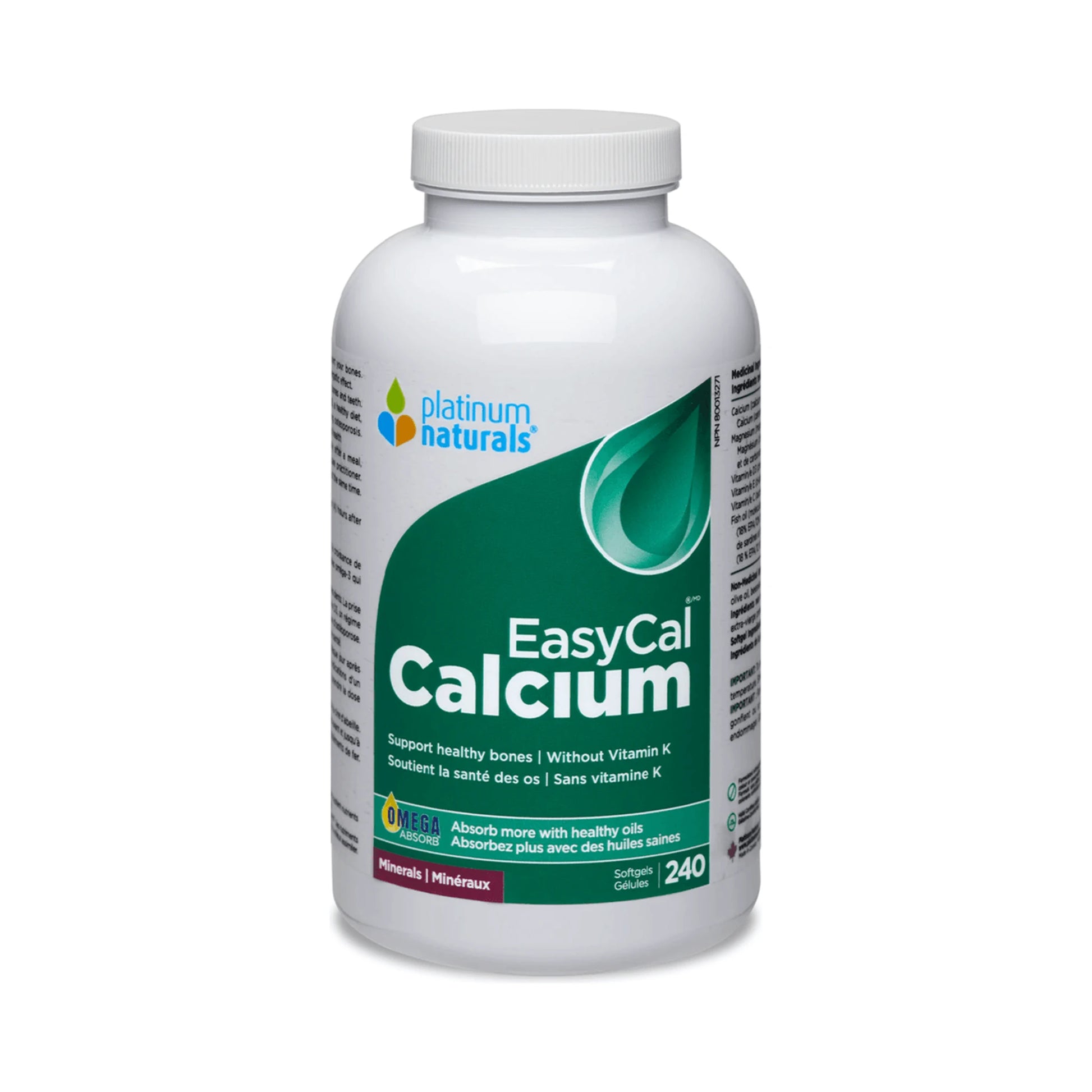 Platinum Naturals Easycal Calcium 240 Softgels