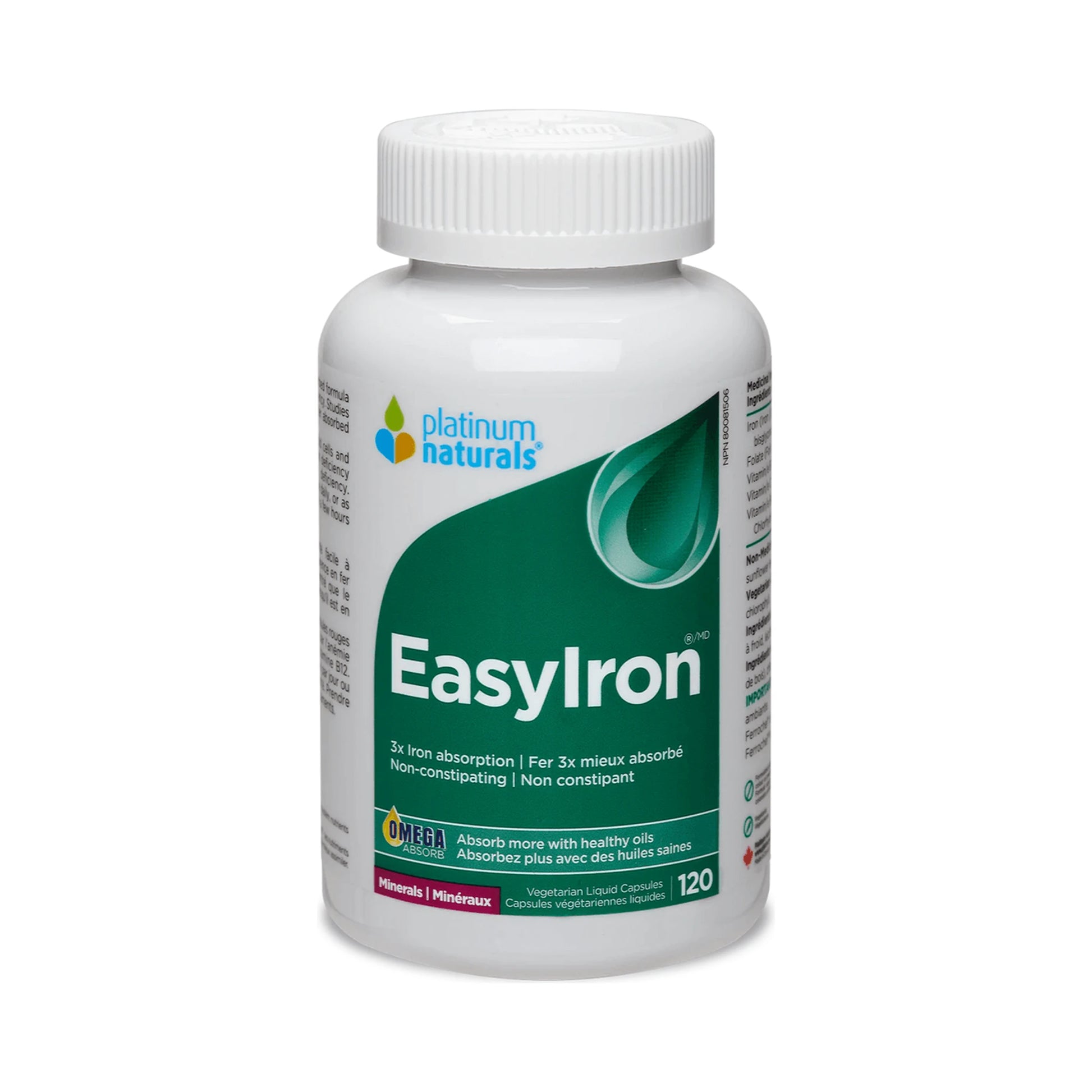 Platinum Naturals Easyiron 120 Veg Liquid Capsules
