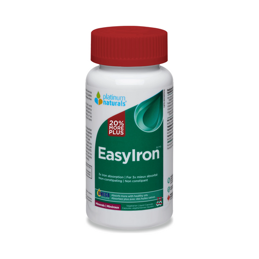 Platinum Naturals Easyiron Bonus 72 Veg Liquid Capsules
