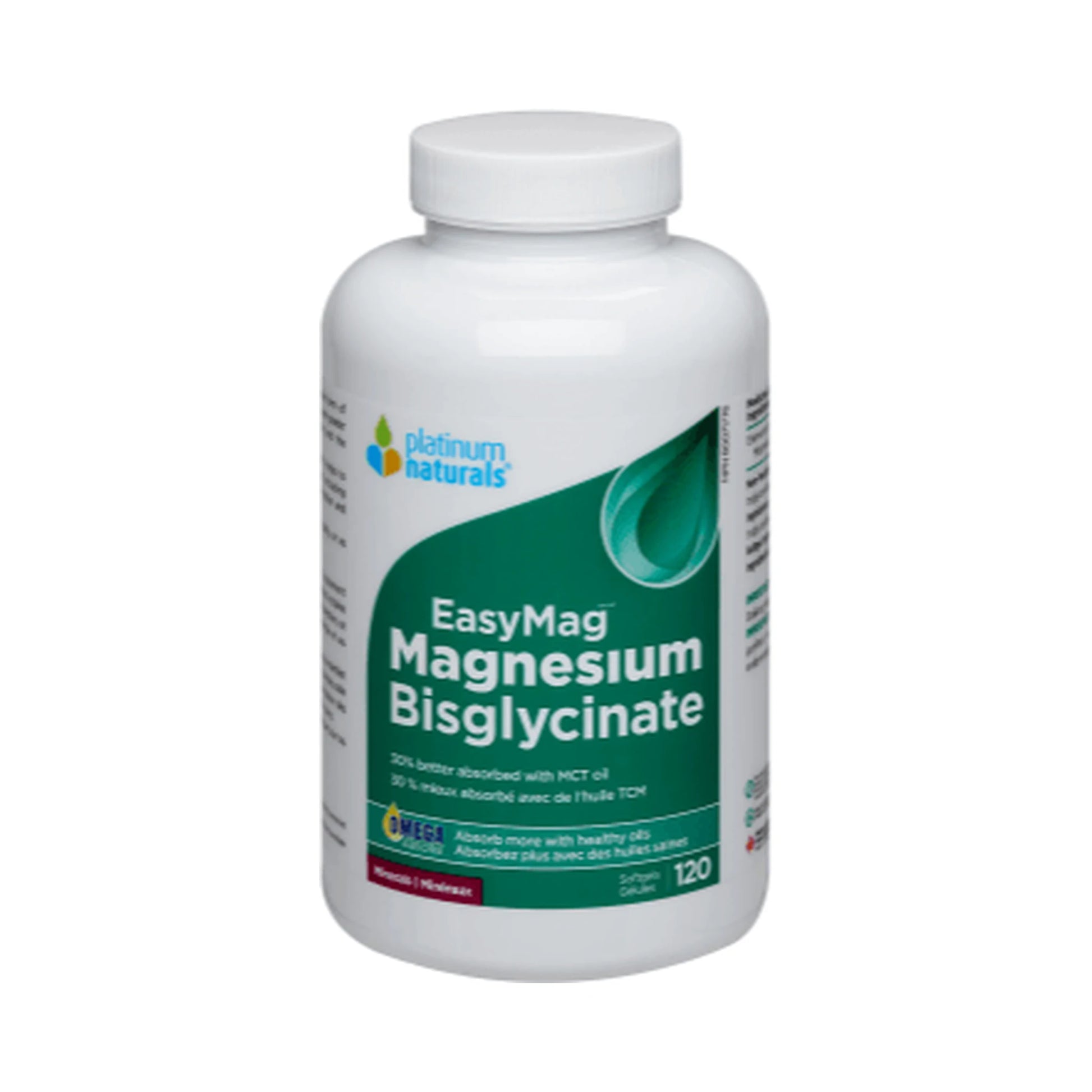 Platinum Naturals Easymag Magnesium Bisglycinate 120 Softgels