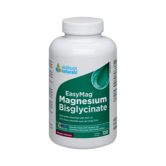 Platinum Naturals Easymag Magnesium Bisglycinate 120 Softgels