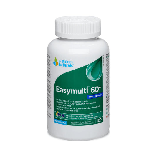 Platinum Naturals Easymulti 60+ For Men 120 Veg Liquid Capsules