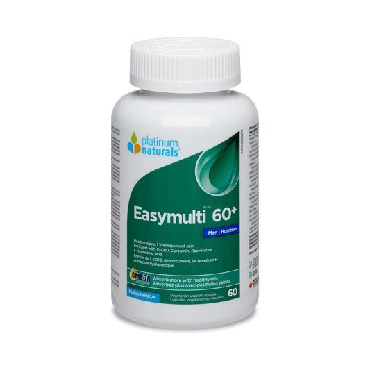 Platinum Naturals Easymulti 60+ For Men 60 Veg Liquid Capsules