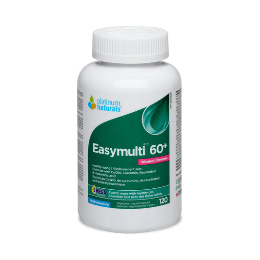 Platinum Naturals Easymulti 60+ For Women 120 Veg Liquid Capsules