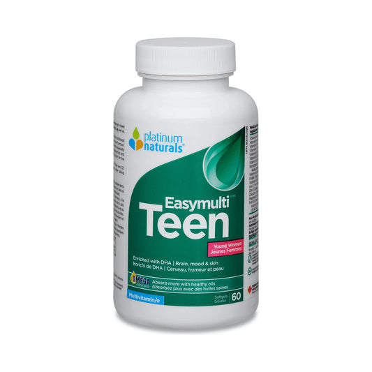Platinum Naturals Easymulti Teen For Young Women 60 Softgels