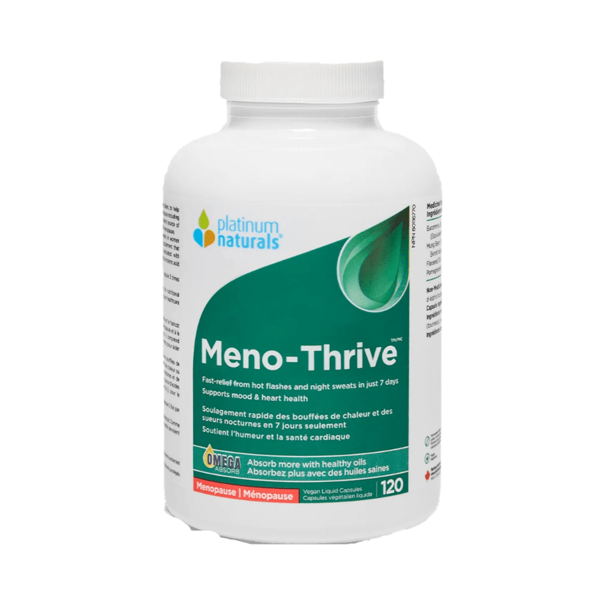 Platinum Naturals Meno-Thrive 120 Vegan Liquid Capsules