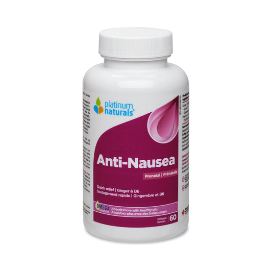 Platinum Naturals Prenatal Anti-Nausea 60 Softgels