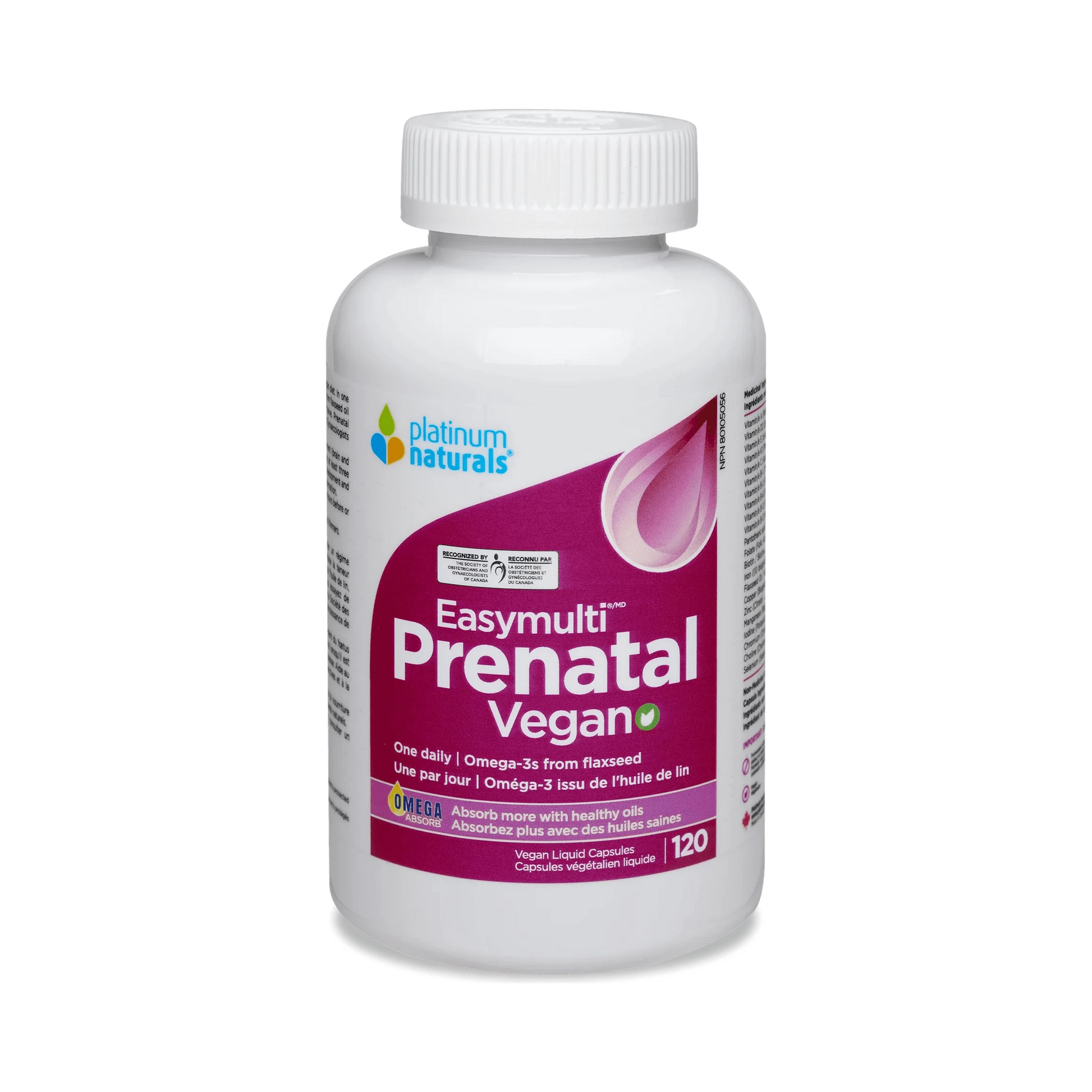 Platinum Naturals Prenatal Easymulti 120 Vegan Liquid Capsules
